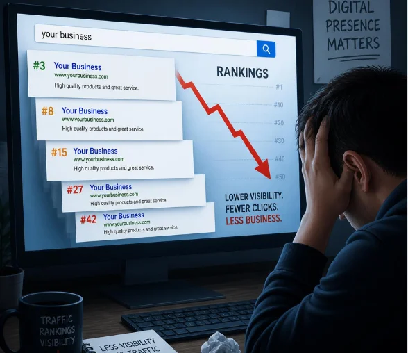 Cybreti technical SEO audit showing lower search ranking issues